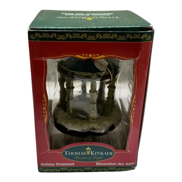 Thomas Kinkade Christmas “Sweetheart Gazebo” 2002 Kurt Adler ornament - Picture 6 of 7